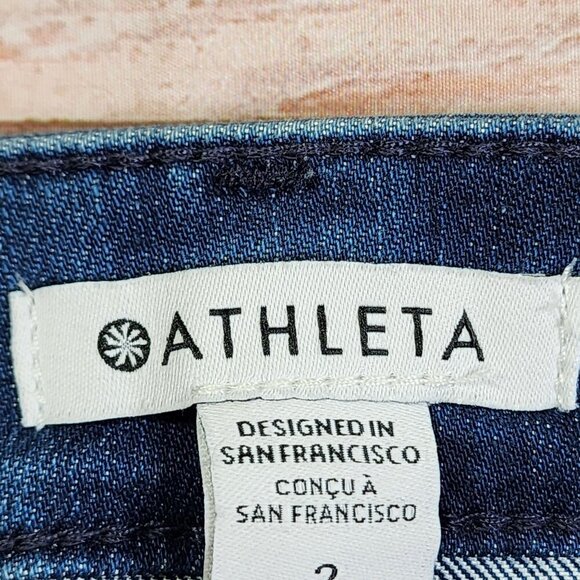 Athleta Sculpttek Ultra Skinny Jeans Size 2 True Blue Denim Stretch Womens Pants - Picture 4 of 12